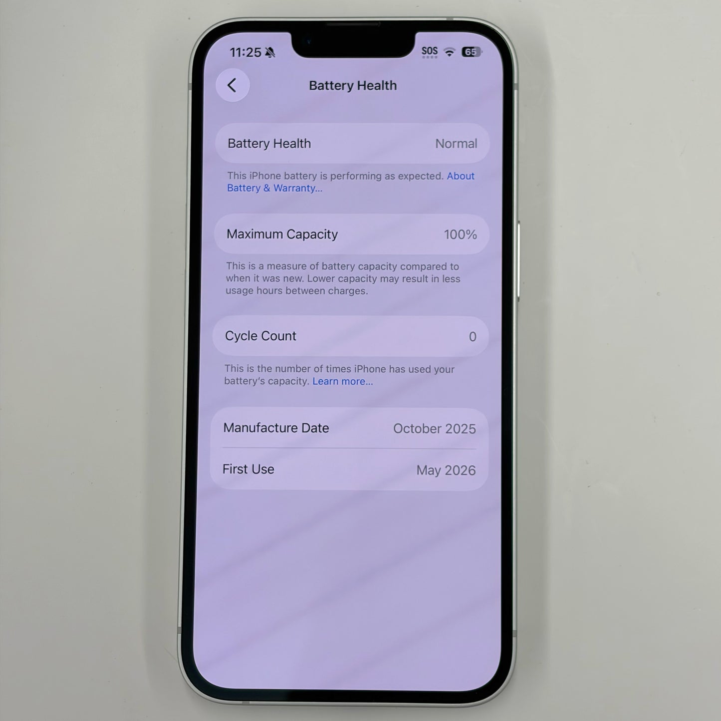 iPhone 16e 128GB White A Grade (Almost New) 100% Battery T8627