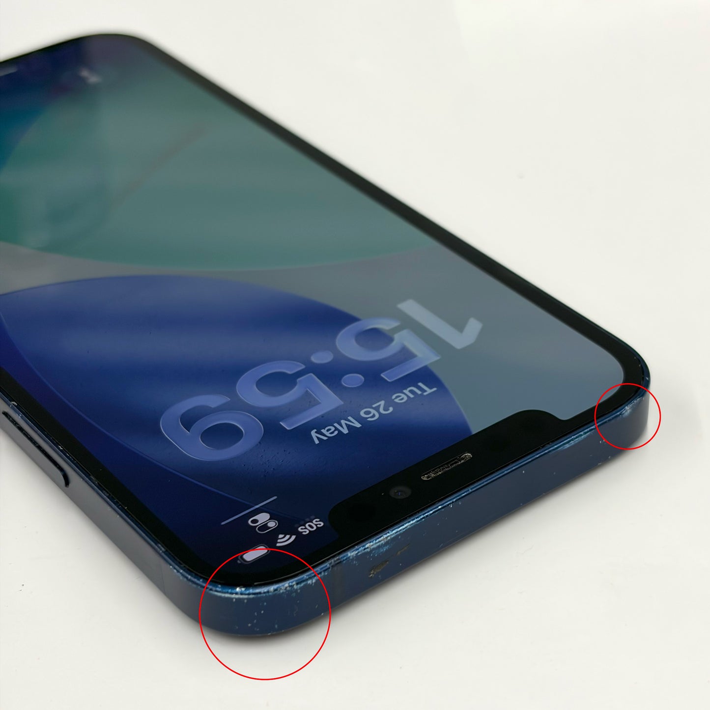 iPhone 12 64GB Blue C Grade 100% Battery No Face ID T8635