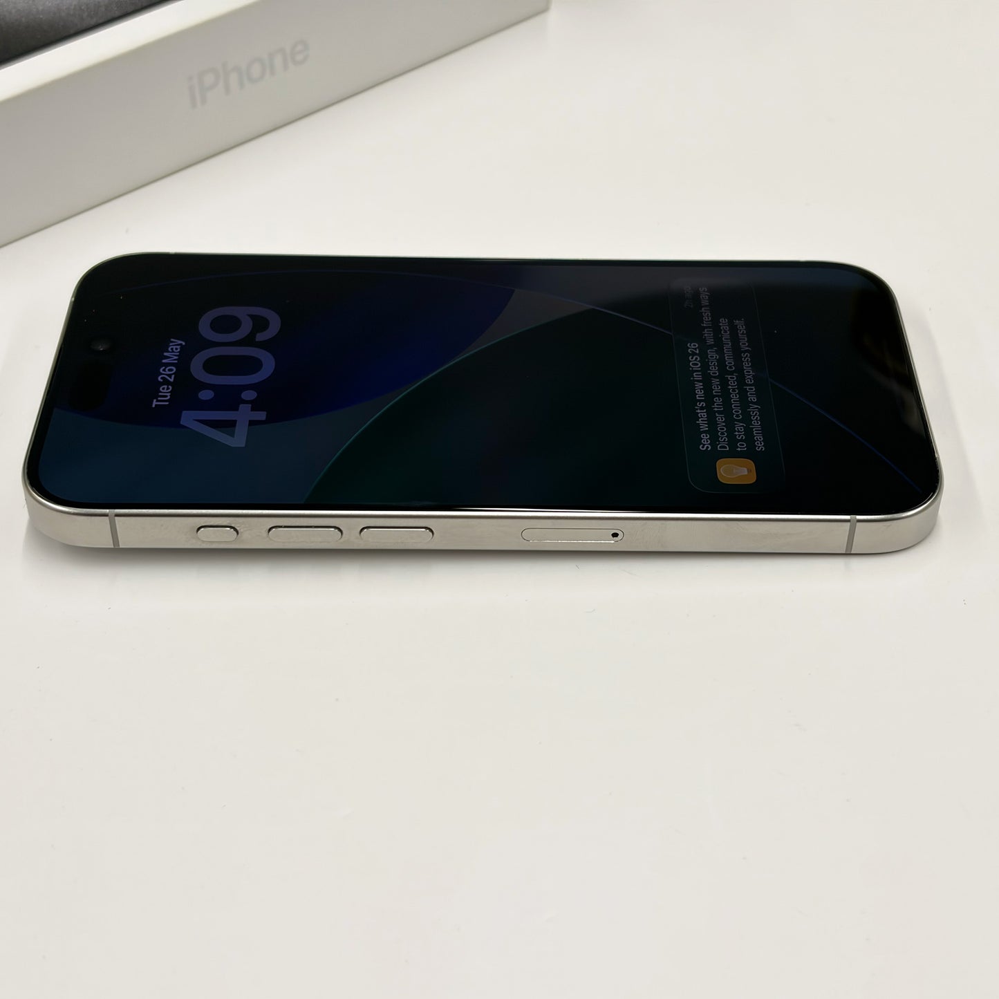 iPhone 15 Pro 256GB White Titanium A Grade 89% Battery T8640
