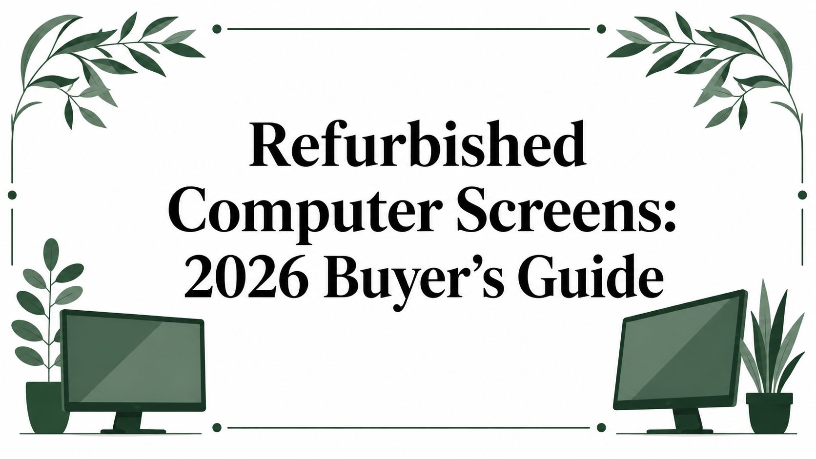 Refurbished Computer Screens: 2026 Buyer's Guide – trade.com.au