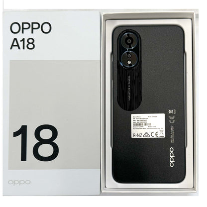 Oppo A18 128GB Glowing Black - T8320