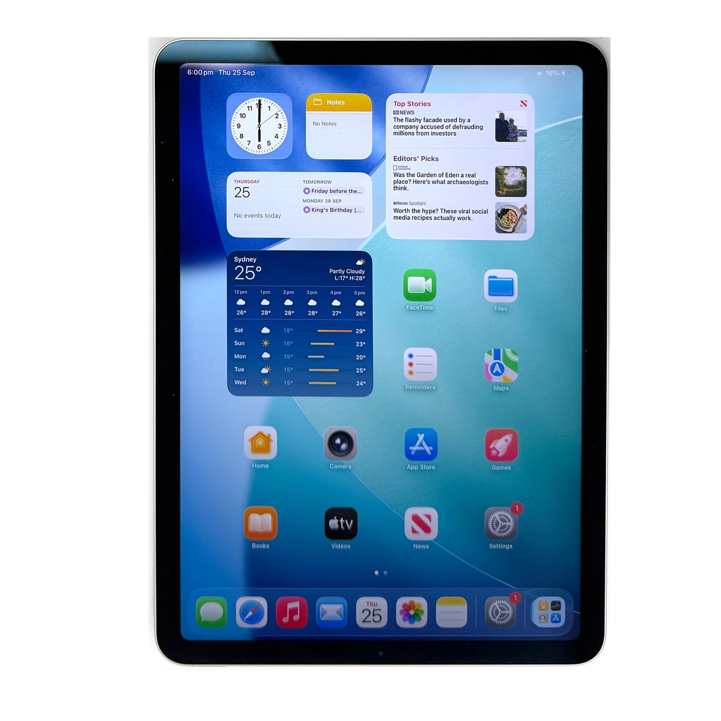 iPad Air (2020) 4th Gen 64GB Silver - T8319