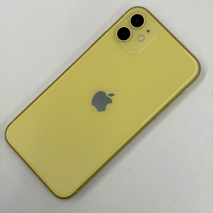 iPhone 11 128GB Yellow B Grade 100% Battery T8569