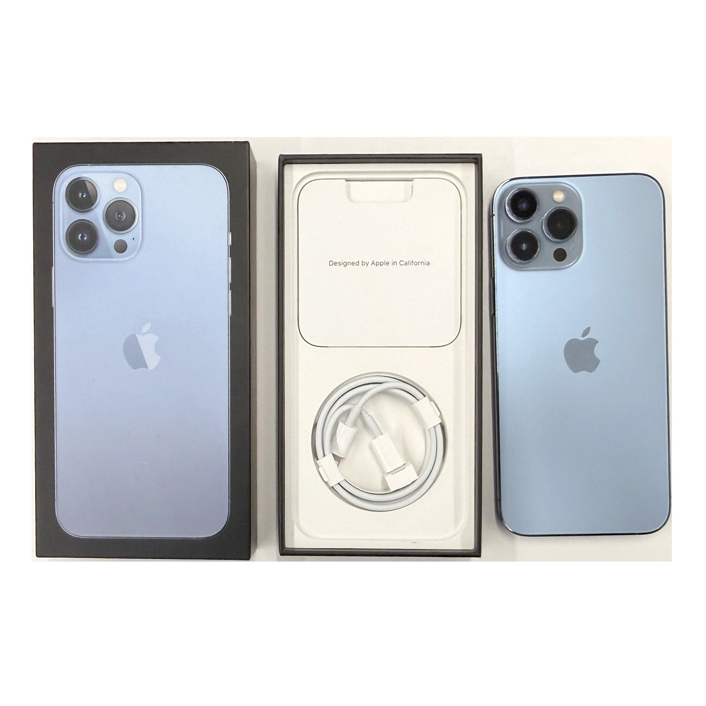 iPhone 13 Pro Max 512GB Blue B+ Grade 100% Battery T8515