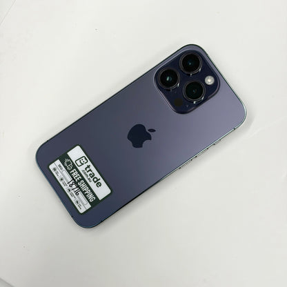 iPhone 14 Pro 128GB Deep Purple B Grade 100% Battery T8716