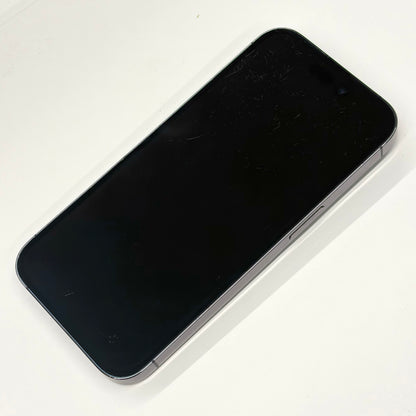 iPhone 14 Pro 128GB Deep Purple B Grade 100% Battery T8716