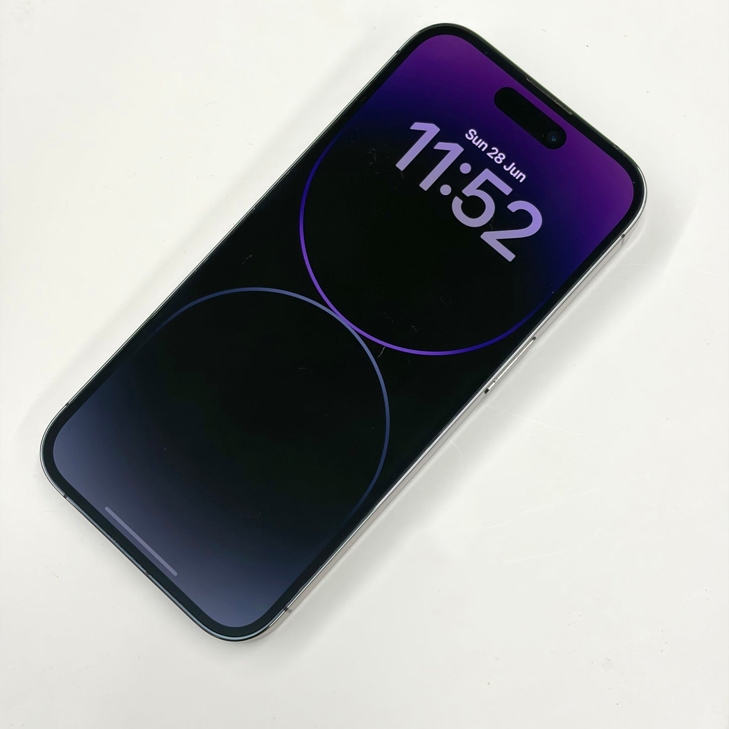 iPhone 14 Pro 128GB Deep Purple B Grade 100% Battery T8717