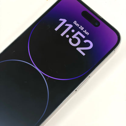 iPhone 14 Pro 128GB Deep Purple B Grade 100% Battery T8717