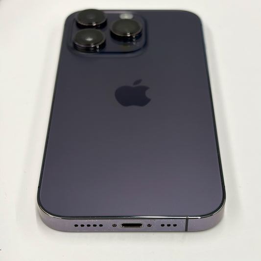 iPhone 14 Pro 256GB Deep Purple A- Grade 100% Battery - R-T8493