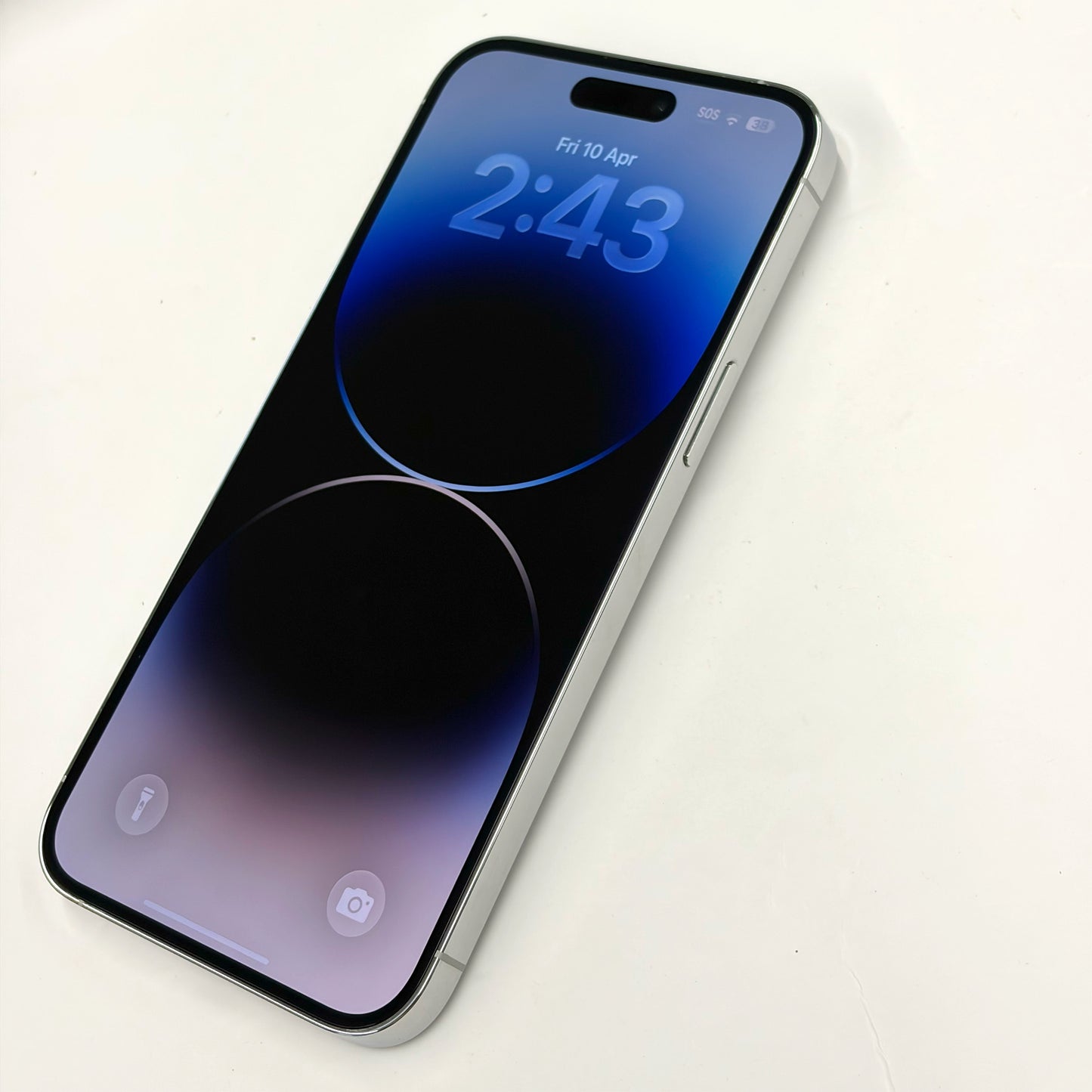 iPhone 14 Pro Max 256GB Silver A Grade 100% Battery T8583