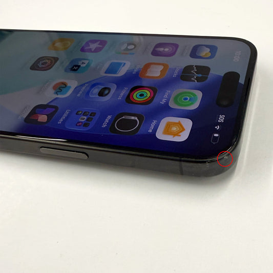 iPhone 15 Pro 128GB Black Titanium A- Grade 100% Battery T8474