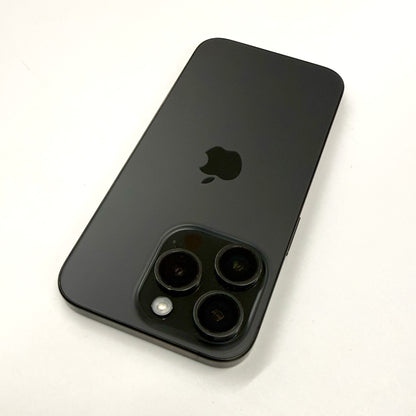 iPhone 15 Pro 128GB Black Titanium A- Grade 100% Battery T8474