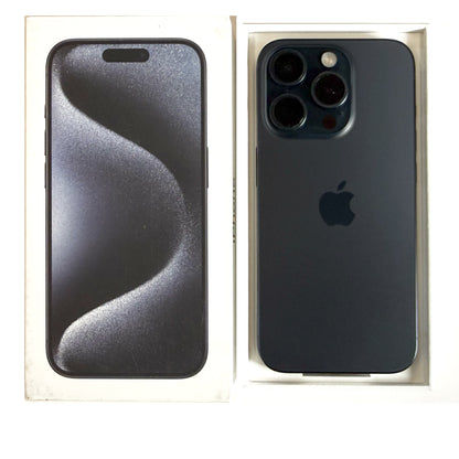 iPhone 15 Pro 128GB Blue Titanium 90% Battery T8439