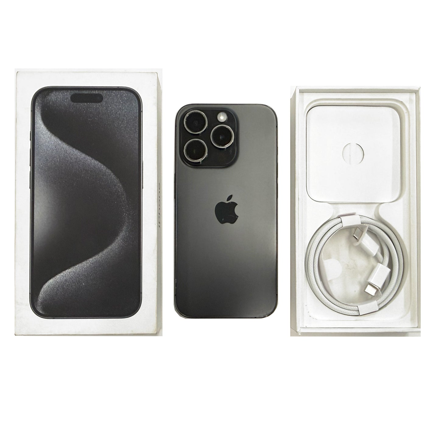 iPhone 15 Pro 256GB Black Titanium 90% Battery B Grade T8472