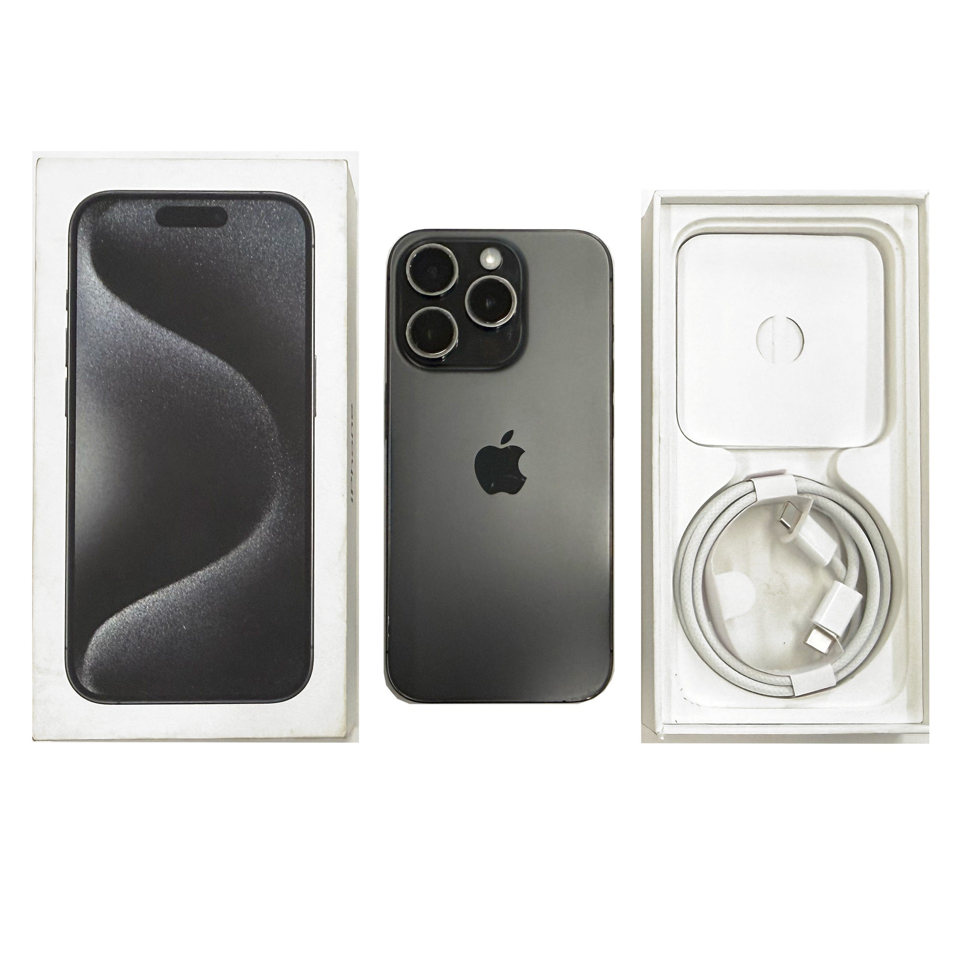 iPhone 15 Pro 256GB Black Titanium 90% Battery B Grade T8472