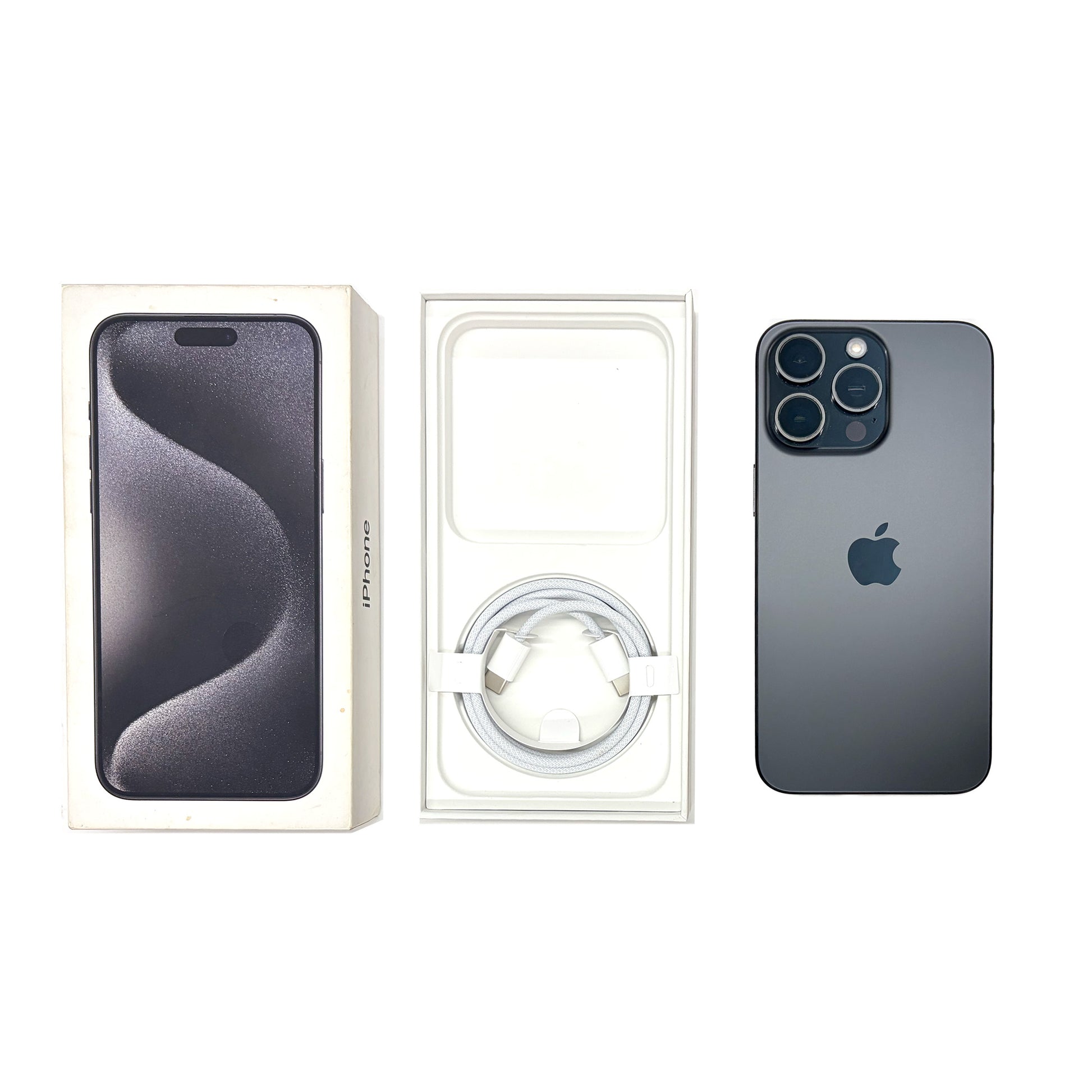 iPhone 15 Pro Max 256GB Black Titanium A Grade 95% Battery T8571