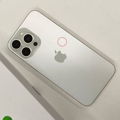 iPhone 15 Pro Max 256GB White Titanium B- Grade 88% Battery T8514