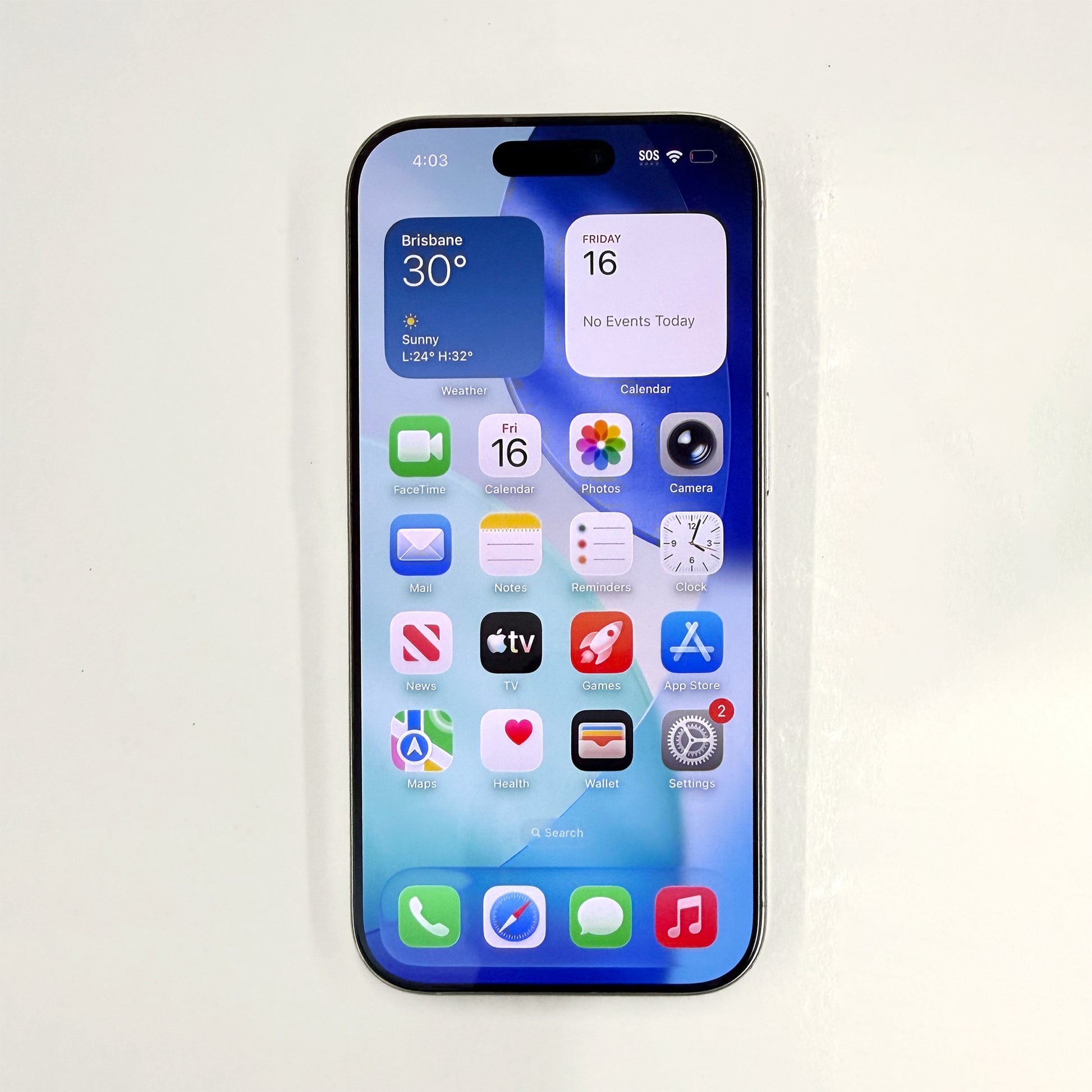 iPhone 16 Pro 256GB White Titanium B Grade 92% Battery T8446