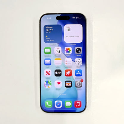 iPhone 16 Pro 256GB White Titanium B Grade 92% Battery T8446