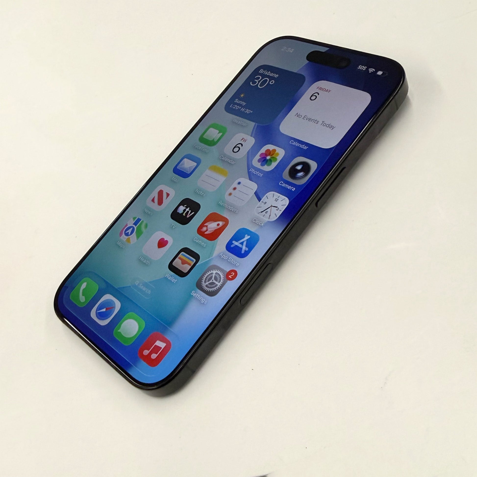 iPhone 16 Pro 128GB Black Titanium A Grade 97% Battery T8478