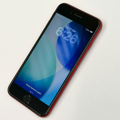 iPhone SE 2nd Gen 128GB Red A Grade 100% Battery T8592
