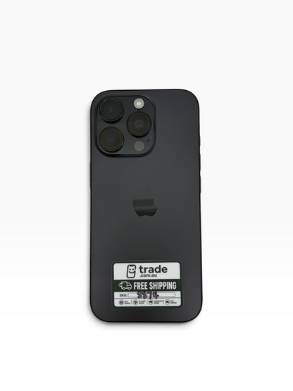 iPhone 16 Pro 128GB Black Titanium B Grade 88% Battery T8874