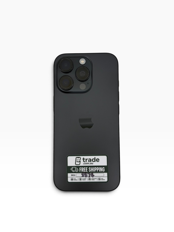 iPhone 16 Pro 128GB Black Titanium B Grade 88% Battery T8874