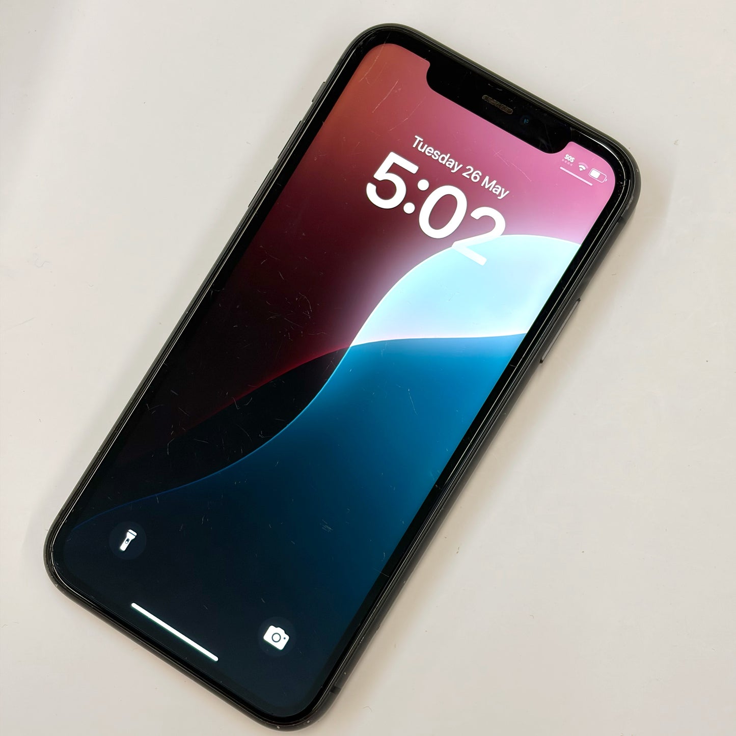iPhone 11 128GB Black C Grade 100% Battery T8645