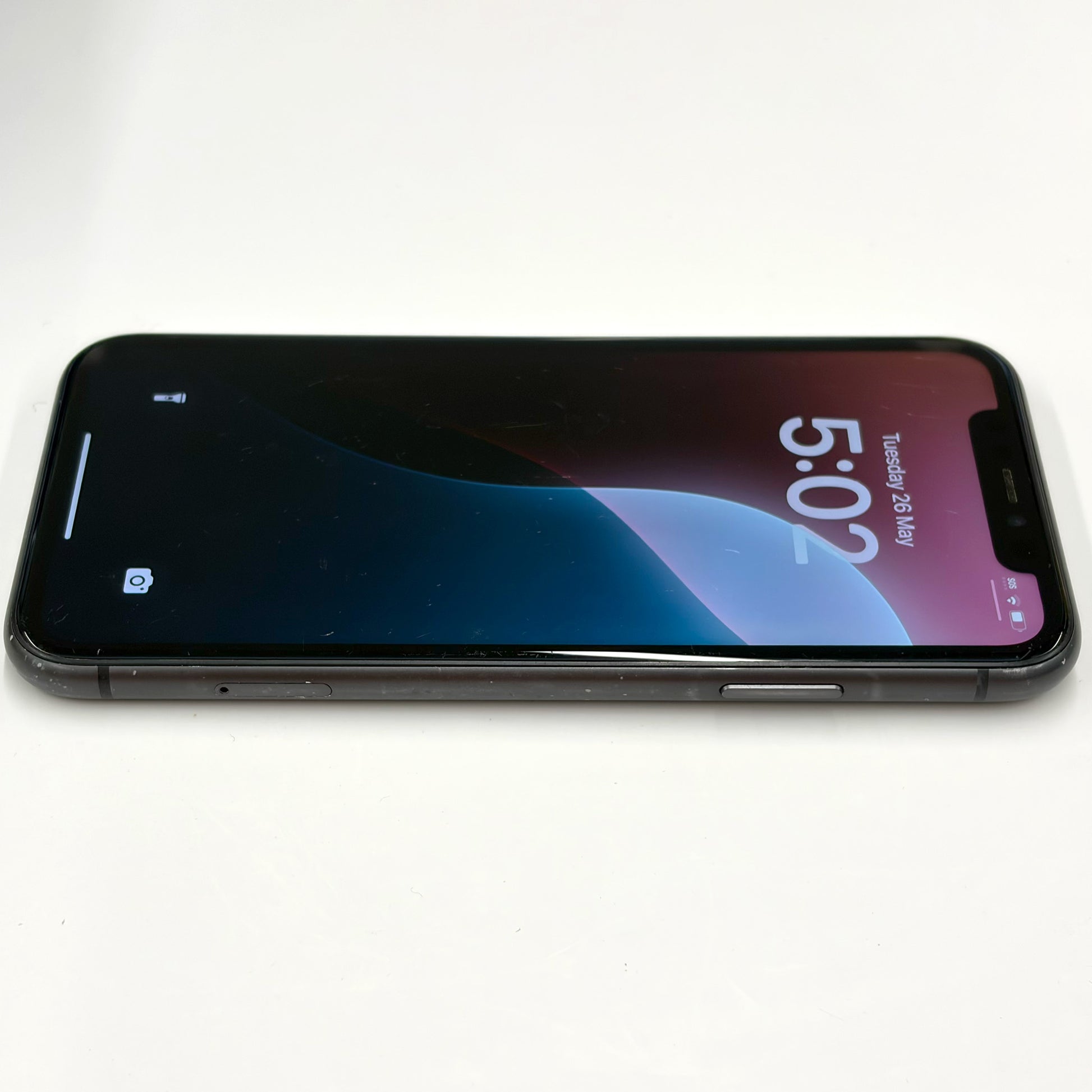 iPhone 11 128GB Black C Grade 100% Battery T8645