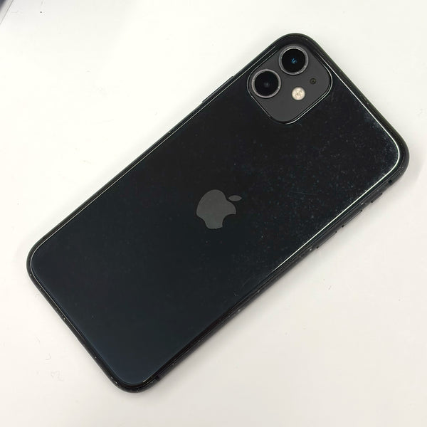 iPhone 11 128GB Black C Grade 100% Battery T8645