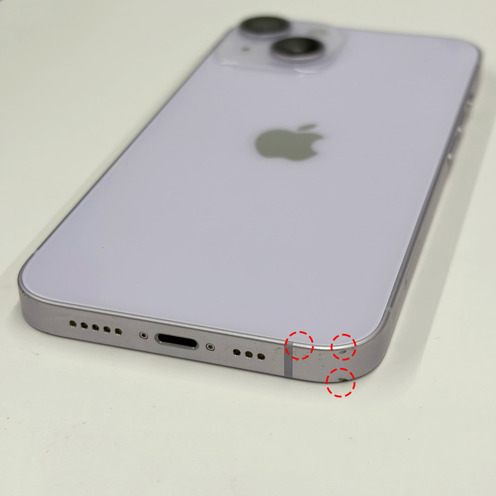 iPhone 14 128GB Purple B Grade 100% Battery T8715