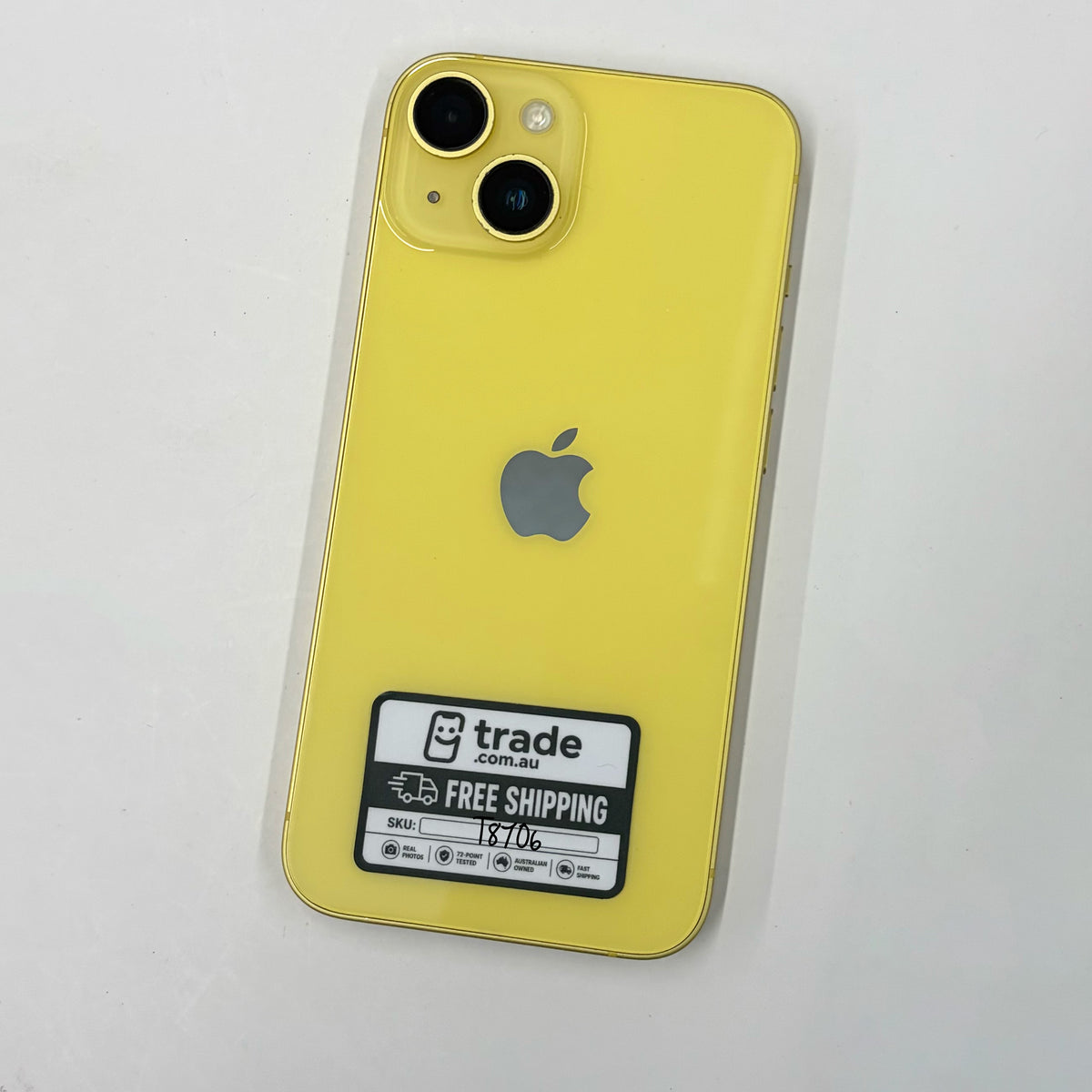 iPhone 14 128GB Yellow A Grade 100% Battery T8706