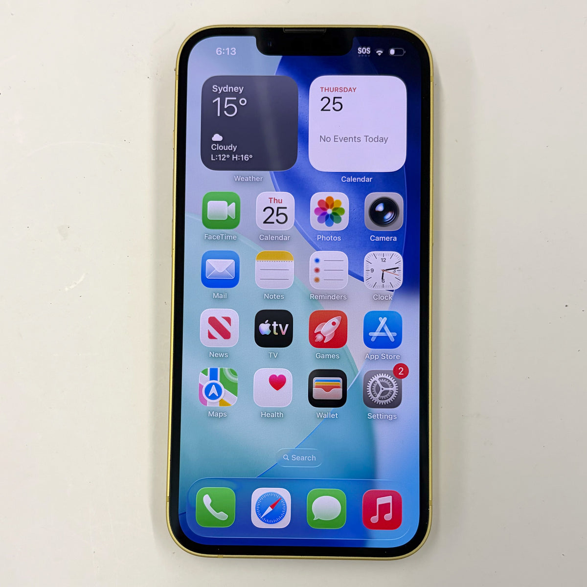iPhone 14 128GB Yellow A Grade 100% Battery T8706