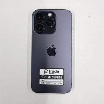 iPhone 14 Pro 128GB Deep Purple B Grade 100% Battery T8898