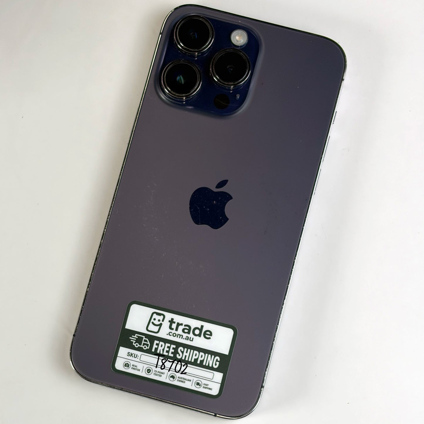 iPhone 14 Pro Max 256GB Deep Purple C Grade 87% Battery T8702