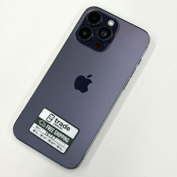 iPhone 14 Pro Max 128GB Deep Purple A Grade 100% Battery T8727