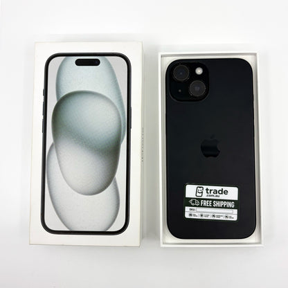 iPhone 15 128GB Black B Grade 84% Battery T8892