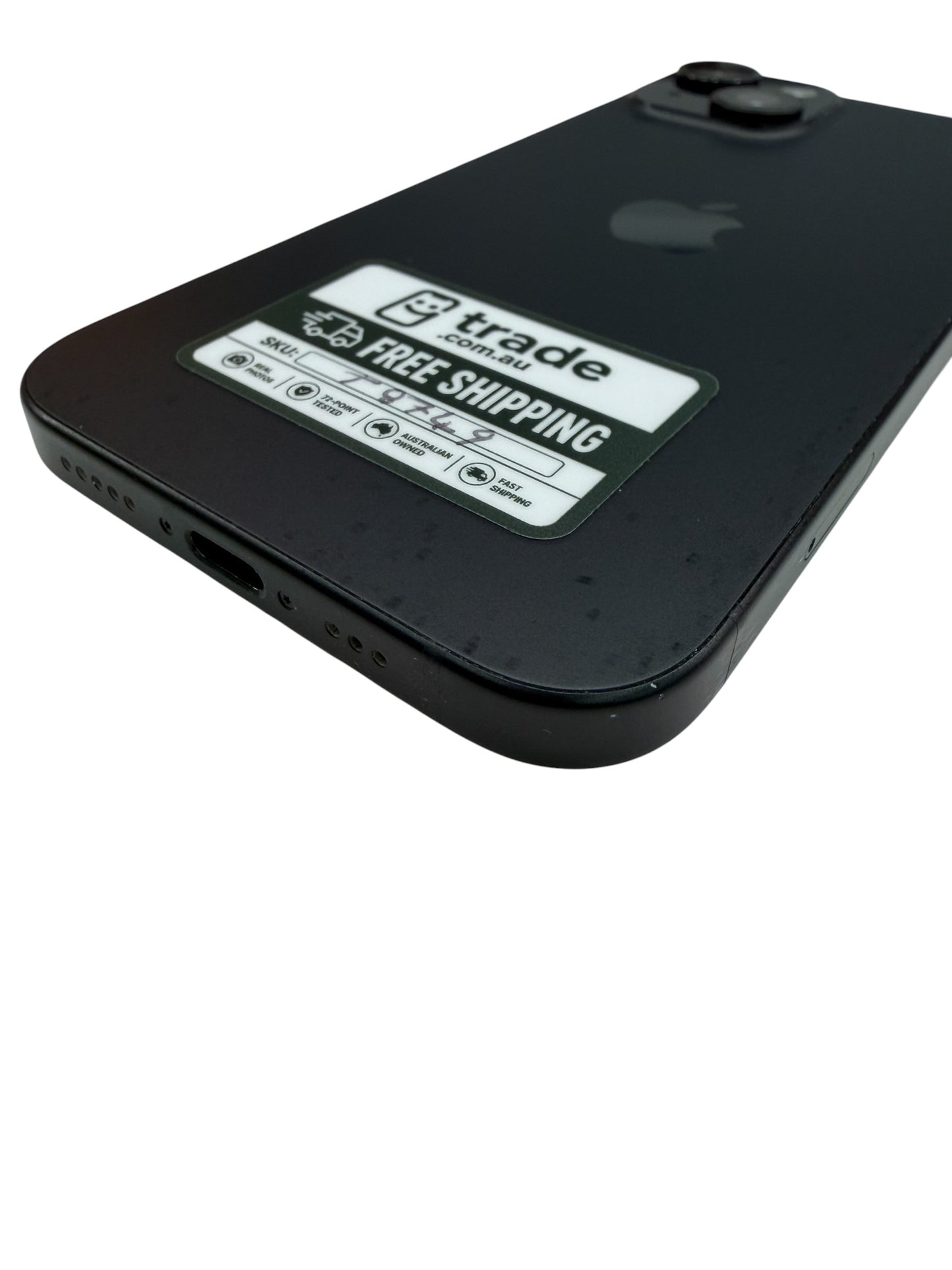 iPhone 15 128GB Black B Grade 85% Battery T8749