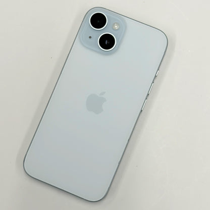 iPhone 15 Blue 256GB B Grade 100% Battery T8733