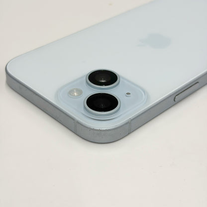 iPhone 15 Blue 256GB B Grade 100% Battery T8733