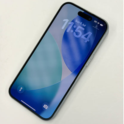iPhone 15 Blue 256GB B Grade 100% Battery T8733