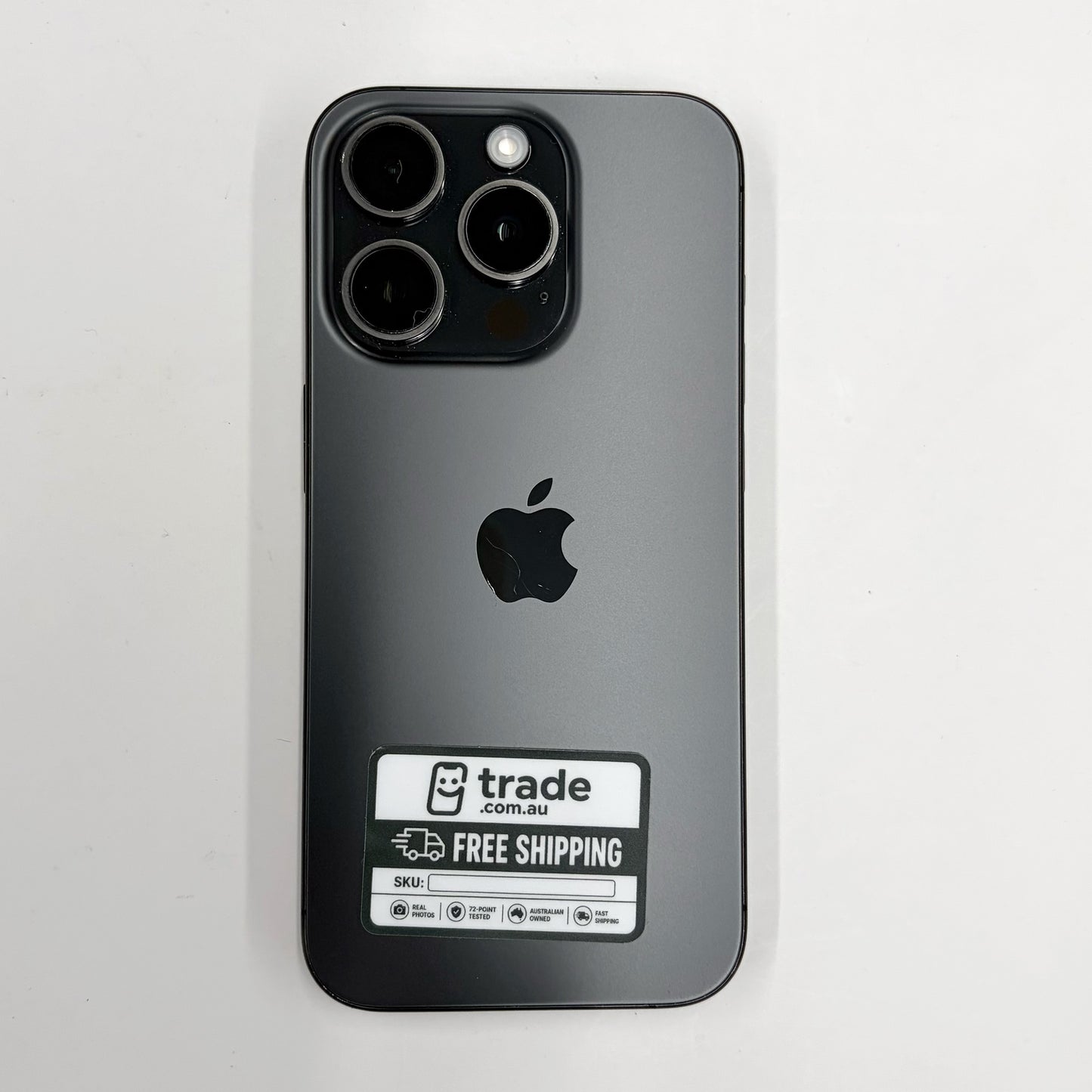 iPhone 15 Pro 128GB Black Titanium A Grade 100% Battery T8895
