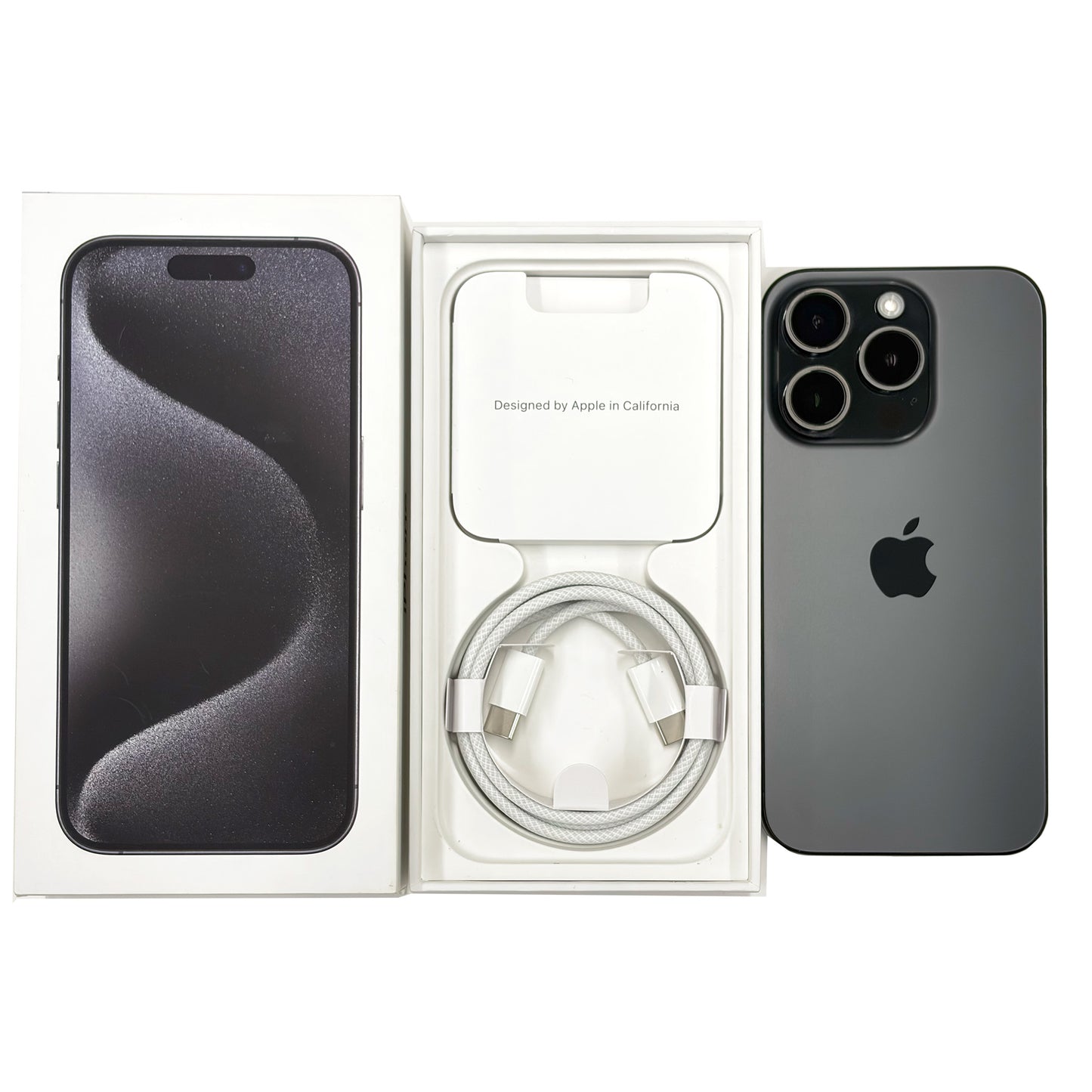 iPhone 15 Pro 128GB Black Titanium A Grade 89% Battery T8639