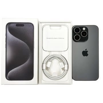 iPhone 15 Pro 128GB Black Titanium A Grade 89% Battery T8639