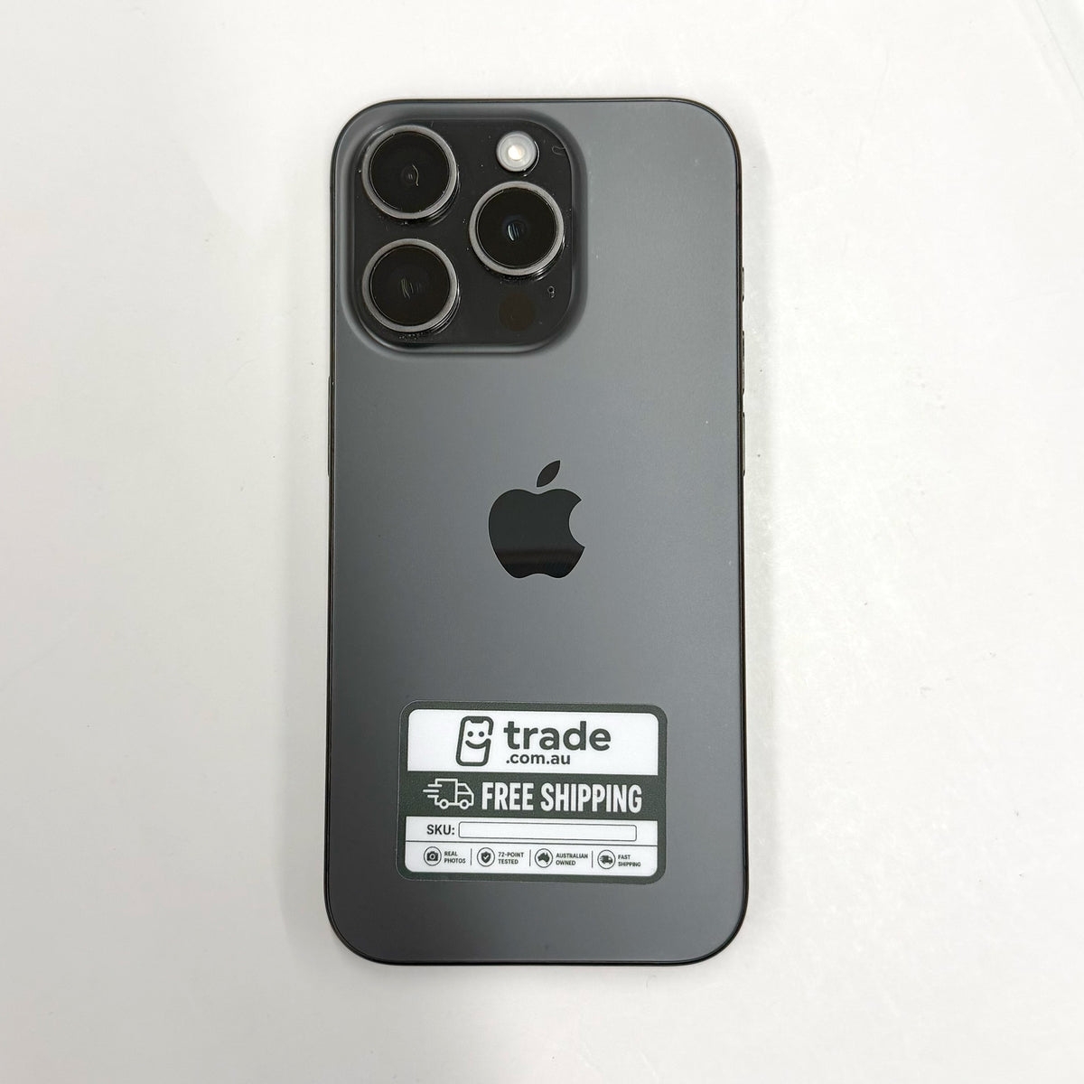 iPhone 15 Pro 128GB Black Titanium B Grade 87% Battery T8981