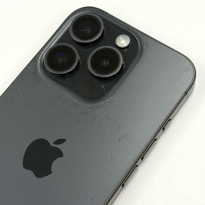 iPhone 15 Pro 128GB Black Titanium B Grade 85% Battery T8668