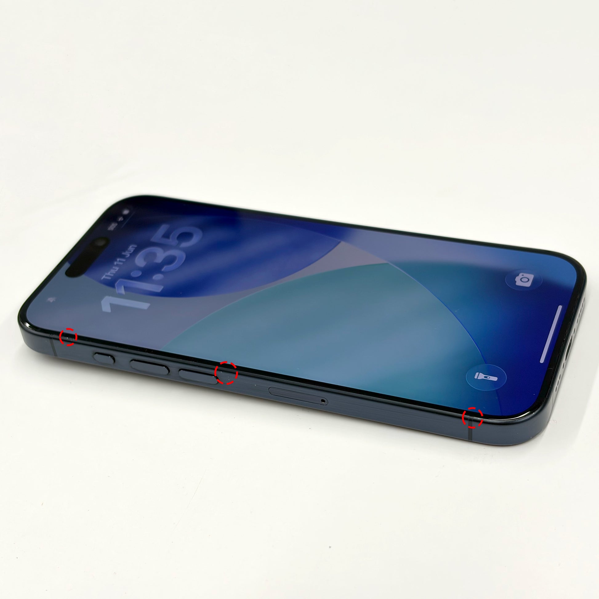 iPhone 15 Pro 128GB Blue Titanium A Grade 100% Battery T8678