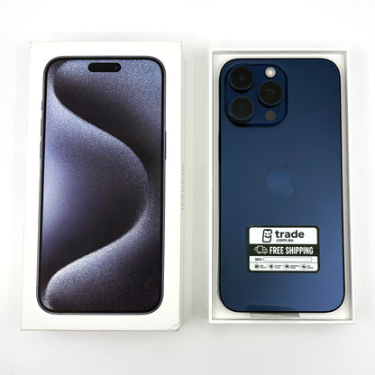 iPhone 15 Pro Max 256GB Blue Titanium 88% Battery (B Grade) T8891