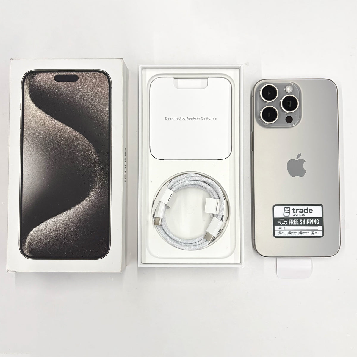 iPhone 15 Pro Max 256GB Natural Titanium 86% Battery (A Grade) T8899