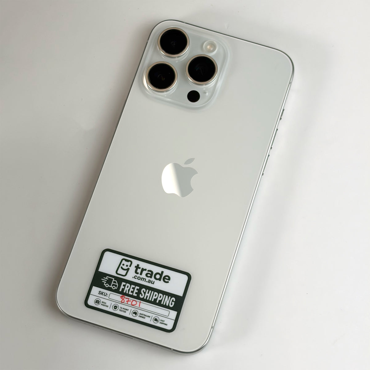 iPhone 15 Pro Max 256GB White Titanium A Grade 86% Battery - T8701